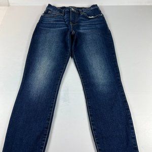 Lucky Brand Women's 27 Ankle Ava Skinny Fit Mid Rise Blue Faded Stretch Denim